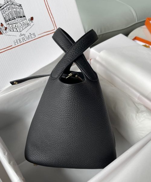 1:1 Replica Hermes Picotin Lock 18 Bag Black For Women, Women's Handbags 7.1in/18cm