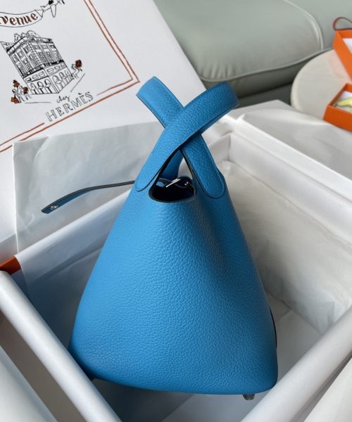 1:1 Replica Hermes Picotin Lock 18 Bag Blue For Women, Women's Handbags 7.1in/18cm