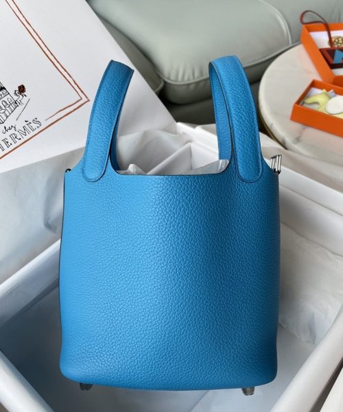 1:1 Replica Hermes Picotin Lock 18 Bag Blue For Women, Women's Handbags 7.1in/18cm