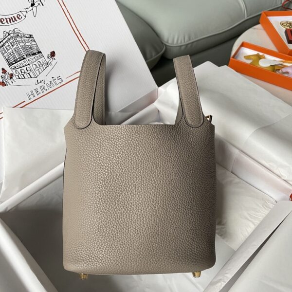 1:1 Replica Hermes Picotin Lock 18 Bag Greige For Women, Women's Handbags 7.1in/18cm
