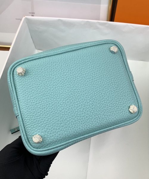 1:1 Replica Hermes Picotin Lock 18 Bag Light Blue With Silver-Toned Hardware For Women, Women's Handbags 7.1in/18cm