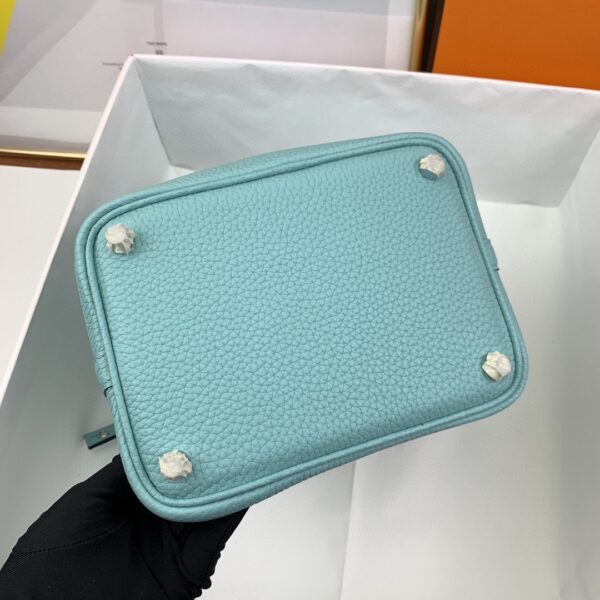 1:1 Replica Hermes Picotin Lock 18 Bag Light Blue With Silver-Toned Hardware For Women, Women's Handbags 7.1in/18cm