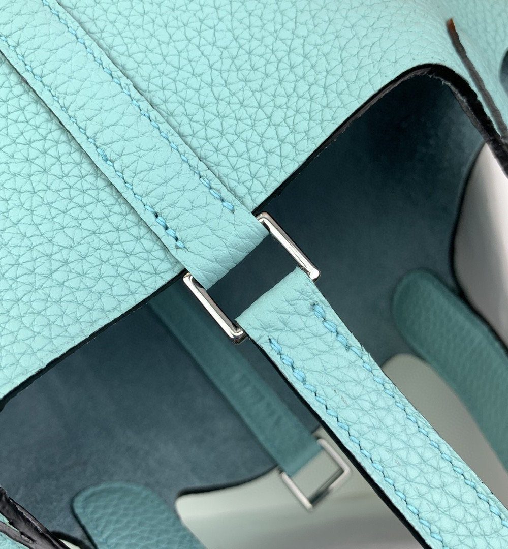 1:1 Replica Hermes Picotin Lock 18 Bag Light Blue With Silver-Toned Hardware For Women, Women's Handbags 7.1in/18cm