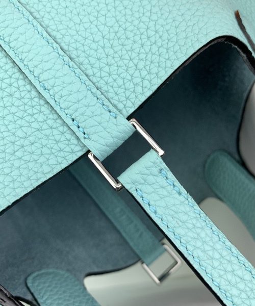 1:1 Replica Hermes Picotin Lock 18 Bag Light Blue With Silver-Toned Hardware For Women, Women's Handbags 7.1in/18cm