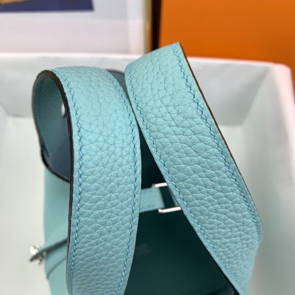 1:1 Replica Hermes Picotin Lock 18 Bag Light Blue With Silver-Toned Hardware For Women, Women's Handbags 7.1in/18cm