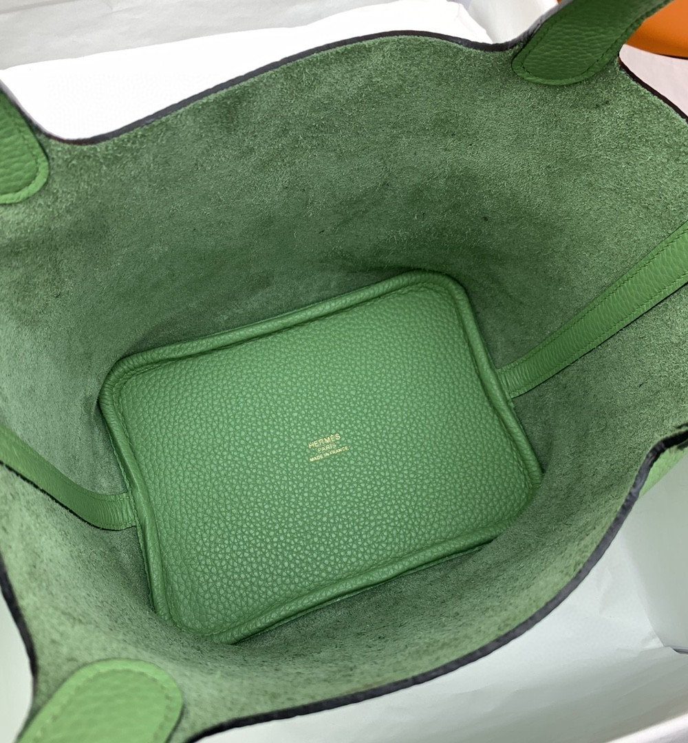 1:1 Replica Hermes Picotin Lock 18 Bag Light Green With Gold-Toned Hardware For Women, Women's Handbags 7.1in/18cm