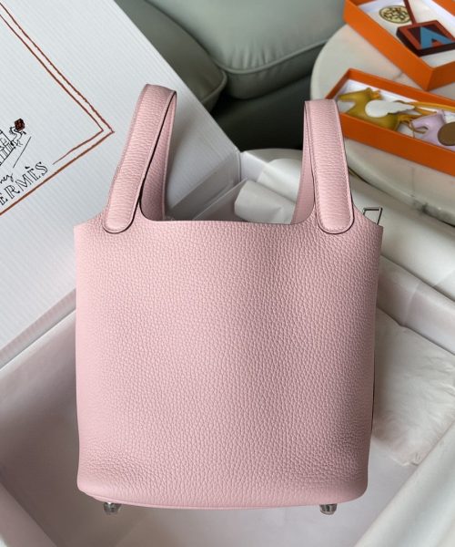 1:1 Replica Hermes Picotin Lock 18 Bag Light Pink For Women, Women's Handbags 7.1in/18cm