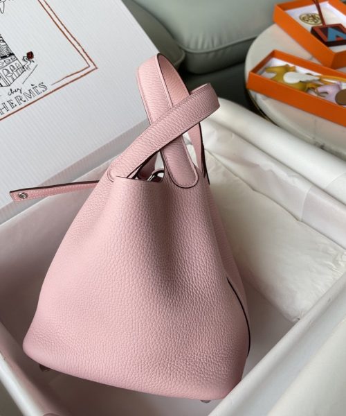 1:1 Replica Hermes Picotin Lock 18 Bag Light Pink For Women, Women's Handbags 7.1in/18cm