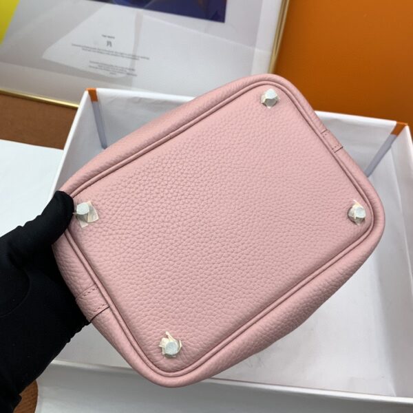 1:1 Replica Hermes Picotin Lock 18 Bag Light Pink With Silver-Toned Hardware For Women, Women's Handbags 7.1in/18cm