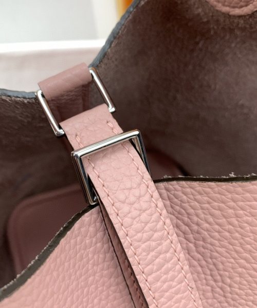 1:1 Replica Hermes Picotin Lock 18 Bag Light Pink With Silver-Toned Hardware For Women, Women's Handbags 7.1in/18cm