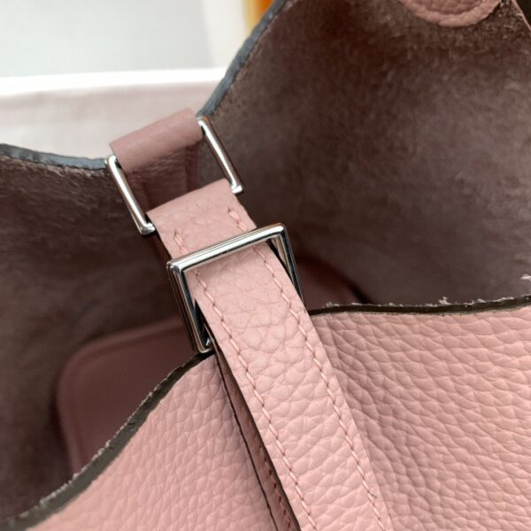 1:1 Replica Hermes Picotin Lock 18 Bag Light Pink With Silver-Toned Hardware For Women, Women's Handbags 7.1in/18cm