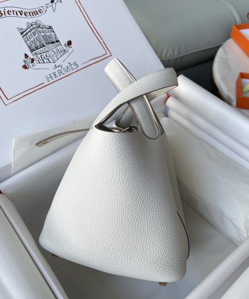 1:1 Replica Hermes Picotin Lock 18 Bag White For Women, Women's Handbags 7.1in/18cm
