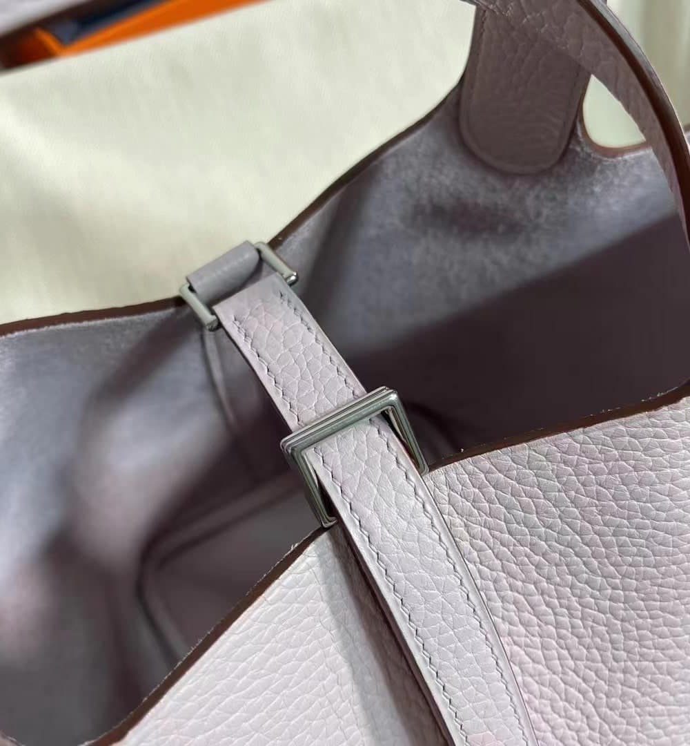 1:1 Replica Hermes Picotin Lock 18 Lime Clemence Yellow/Green/Red/Blue/Light Green/Light Purple/Pink For Women 19cm / 7.5in