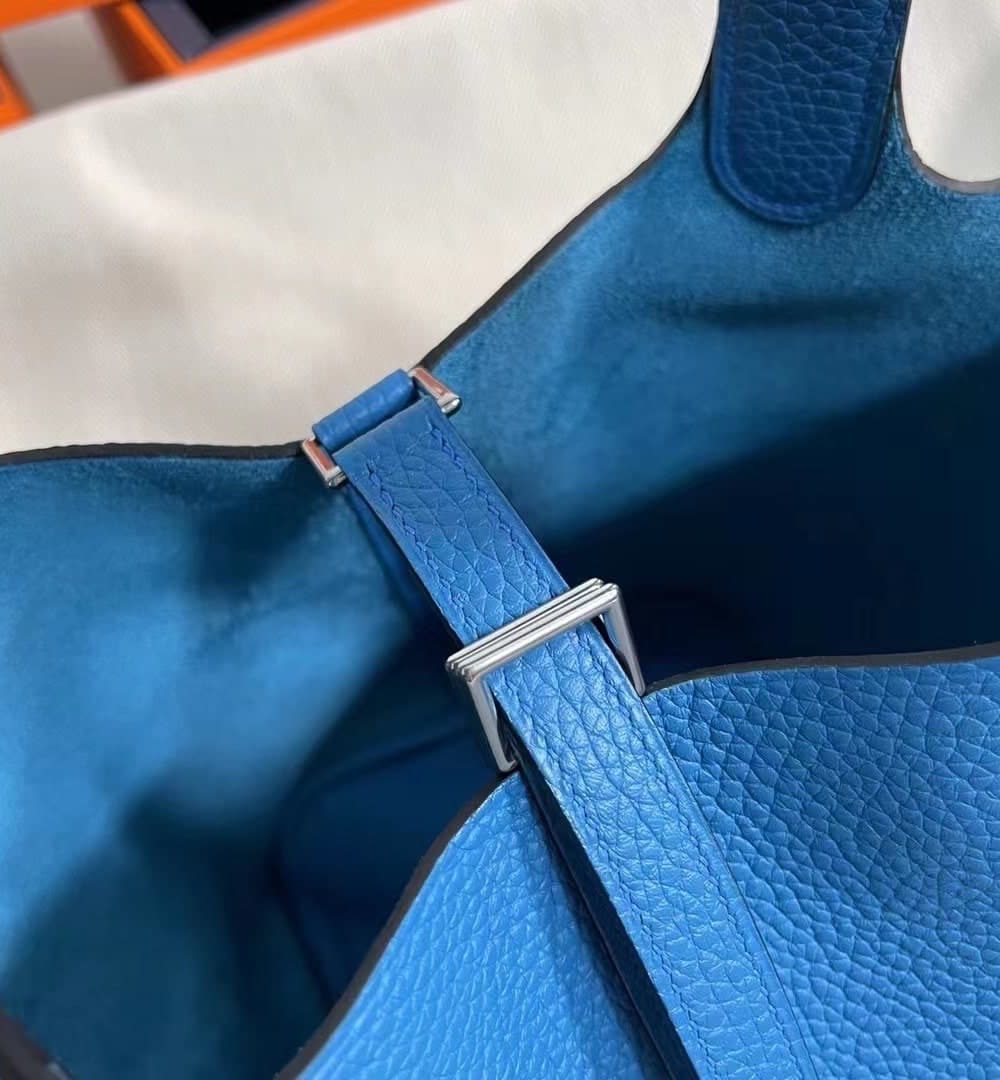 1:1 Replica Hermes Picotin Lock 18 Lime Clemence Yellow/Green/Red/Blue/Light Green/Light Purple/Pink For Women 19cm / 7.5in