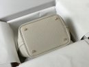 1:1 Replica Hermes Picotin Lock 18 White Bag With Gold-Toned Hardware For Women, Women's Handbags 7.1in/18cm