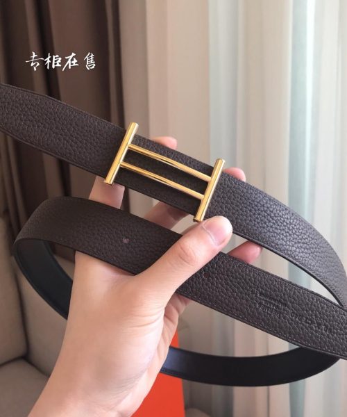 1:1 Replica Hermes Rider Belt Buckle & Reversible Black For Women, Women Belt