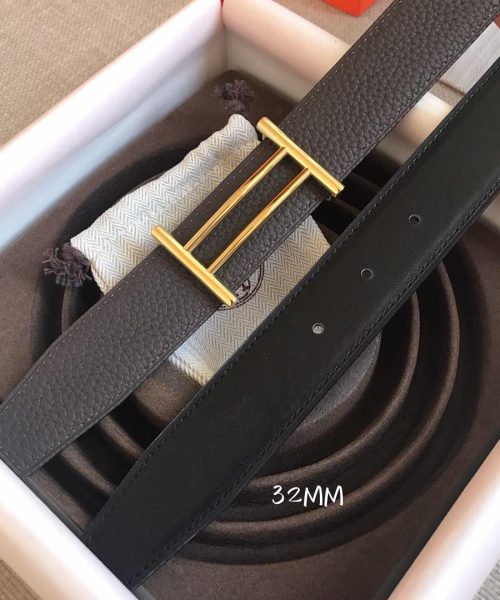 1:1 Replica Hermes Rider Belt Buckle & Reversible Black For Women, Women Belt