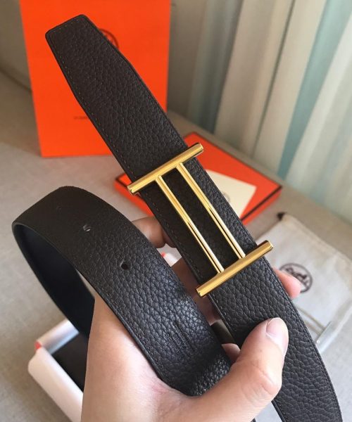 1:1 Replica Hermes Rider Belt Buckle & Reversible Black For Women, Women Belt