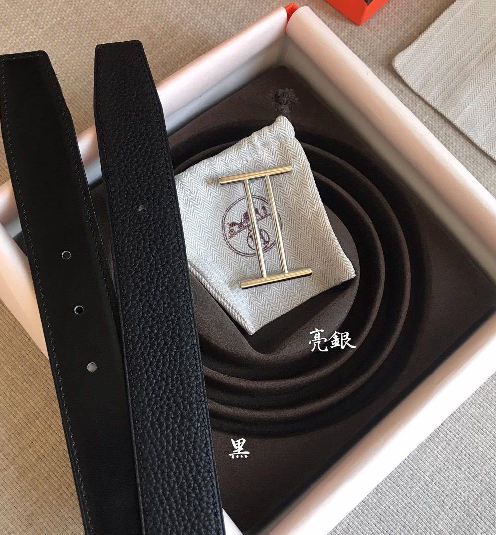 1:1 Replica Hermes Rider Belt Buckle & Reversible Strap Black For Women, Women Belt