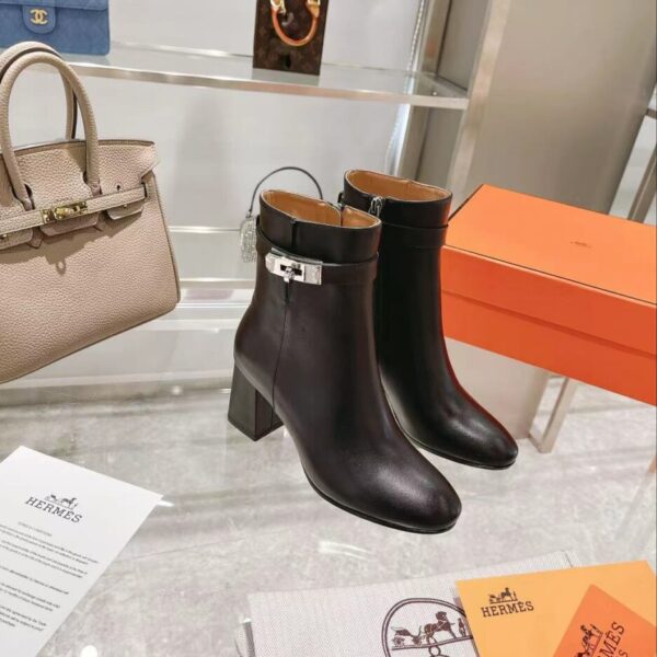 Hermes Saint Germain Ankle Boot Black For Women, Women's Shoes H182102Z 02360