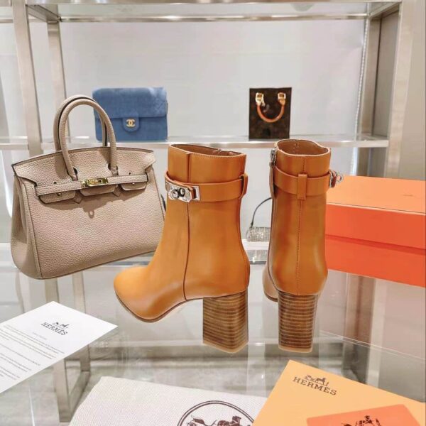 Hermes Saint Germain Ankle Boot Brown For Women, Women's Shoes H202257Z A3370