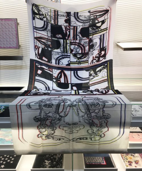 Hermes Selle en Desordre Rectangle Black 79in/200cm
