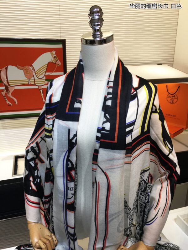Hermes Selle en Desordre Rectangle Black 79in/200cm