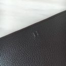1:1 Replica Hermes Silk'In Classique Long Wallet 20cm /7.9in Silver Toned Hardware For Women Black