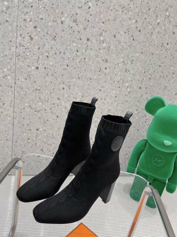Hermes Volver 90 Ankle Boot Black For Women, Women's Shoes H192035Z 02400