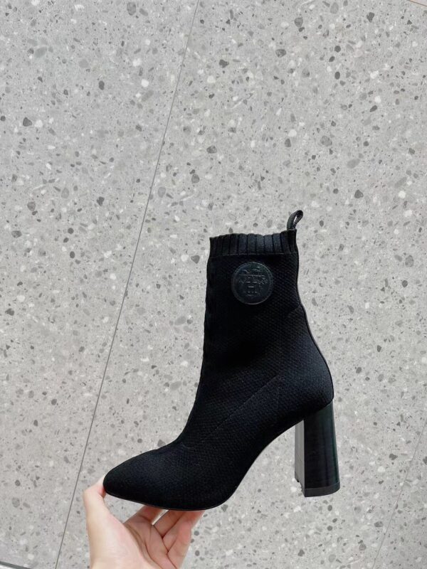 Hermes Volver 90 Ankle Boot Black For Women, Women's Shoes H192035Z 02400