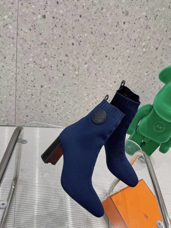 Hermes Volver 90 Ankle Boot Blue For Women, Women's Shoes H192035Z