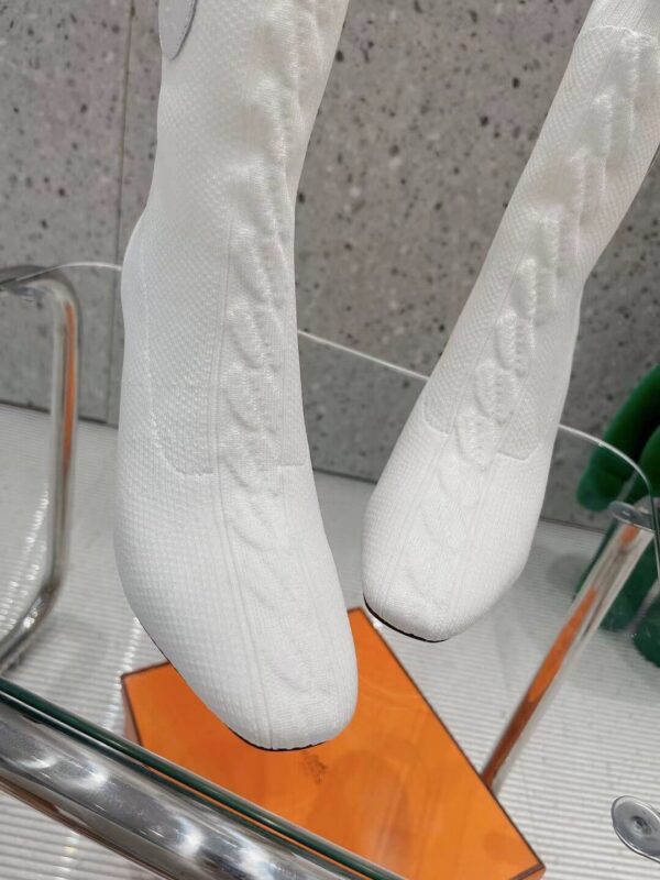 Hermes Volver 90 Ankle Boot White For Women, Women's Shoes H192035Z