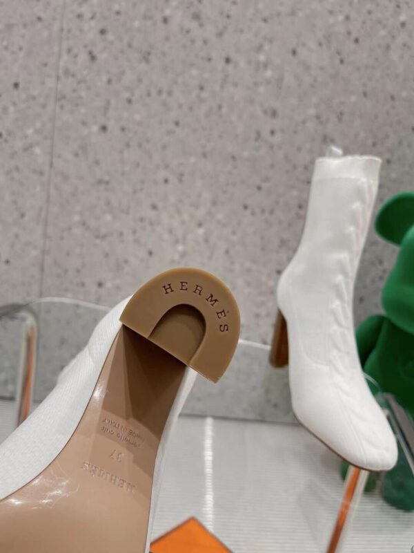 Hermes Volver 90 Ankle Boot White For Women, Women's Shoes H192035Z
