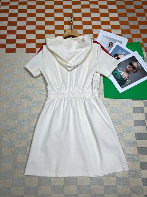 Hooded Dress White For Women
