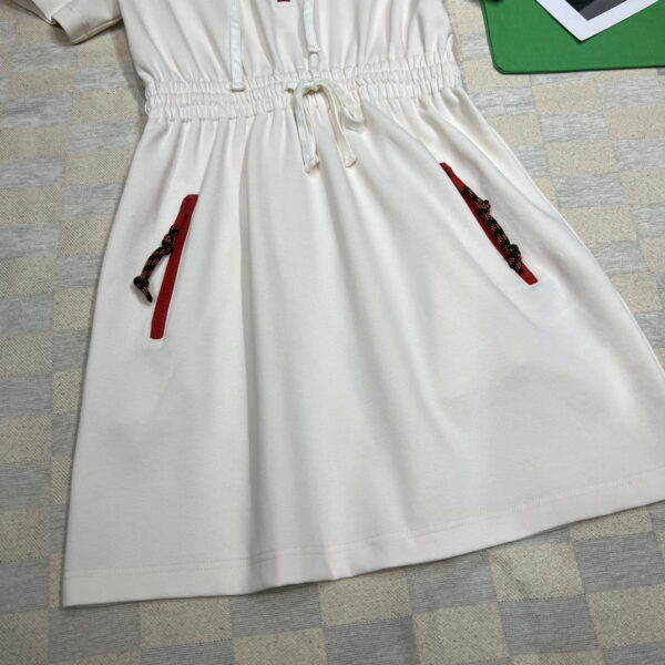 Hooded Dress White For Women