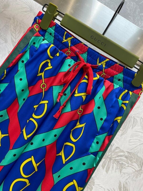 Horsebit Strap Print Jacket And Pants Multicolor For Women