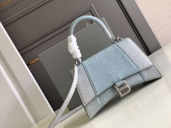 Hourglass Small Handbag In Pink/Blue For Women 9in/23 cm