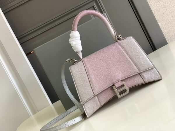 Hourglass Small Handbag In Pink/Blue For Women 9in/23 cm