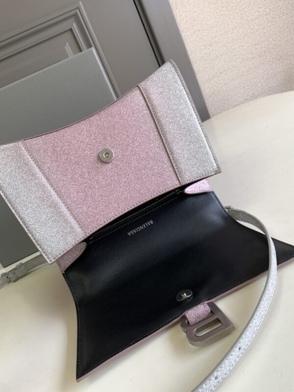 Hourglass Small Handbag In Pink/Blue For Women 9in/23 cm