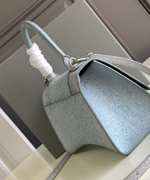 Hourglass Small Handbag In Pink/Blue For Women 9in/23 cm