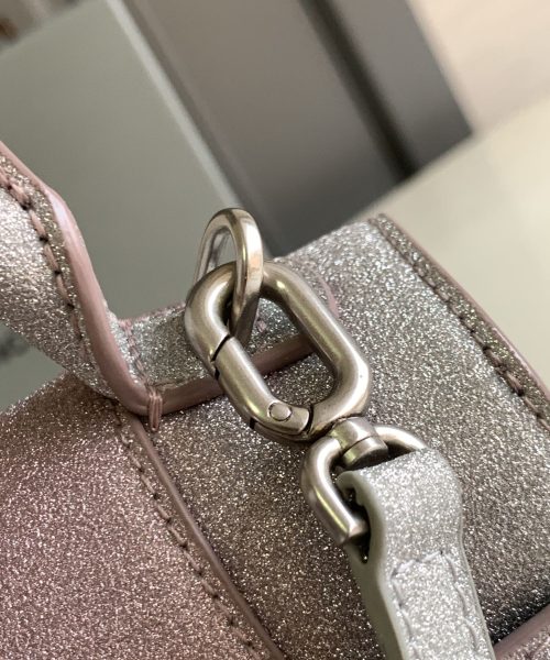 Hourglass Small Handbag In Pink/Blue For Women 9in/23 cm