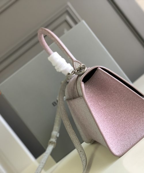 Hourglass Small Handbag In Pink/Blue For Women 9in/23 cm