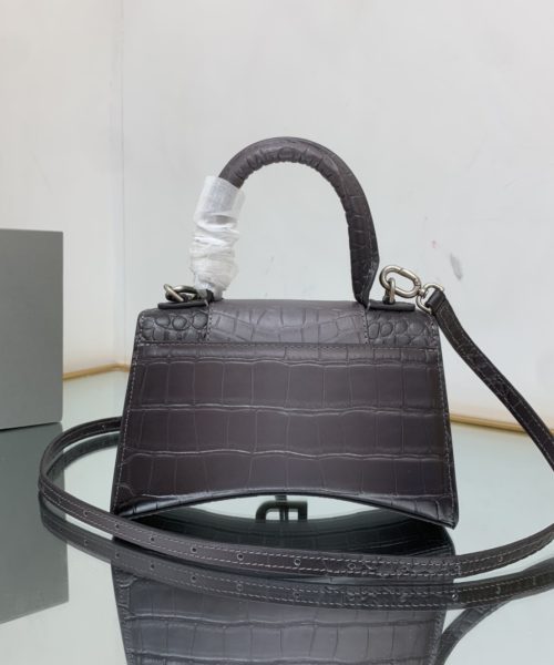 Hourglass XS Handbag Embossed In Pink/Brown For Women 7in/19cm