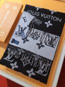 LV Essential Monogram Black/White Scarf