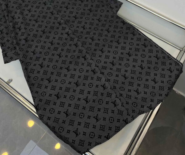 Inverted Mahina Monogram Shirt Dress Grey For Women 1ABCXF