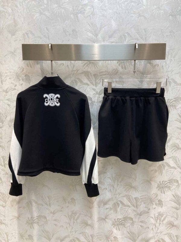 Jacket And Shorts Black For Women