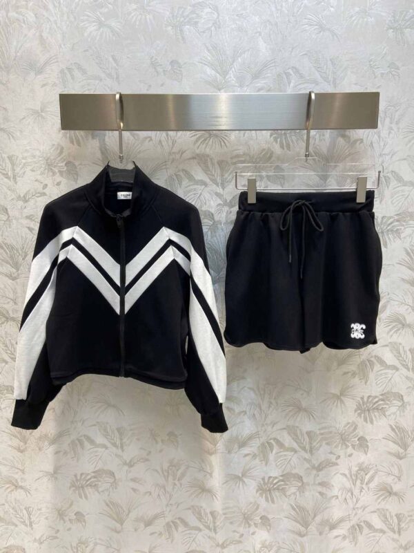 Jacket And Shorts Black For Women