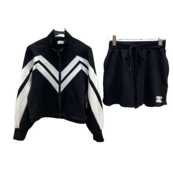 Jacket And Shorts Black For Women