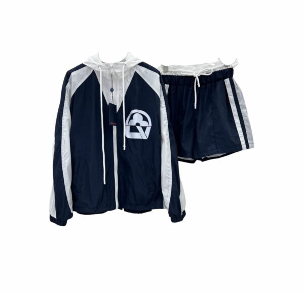Jacket And Shorts Dark Blue For Women