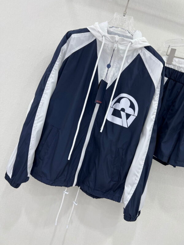 Jacket And Shorts Dark Blue For Women